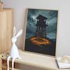 Halloween pumpkin watchtower diamond painting kit handmade diy painting home decoration painting