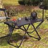 Lightweight Portable Outdoor Folding Camping Table - Tactical Multi-functional IGT Tea & Picnic Table for Field Cooking.
