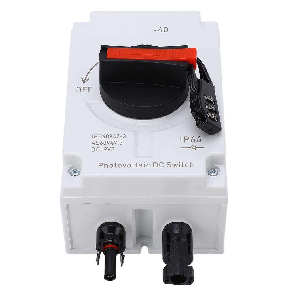 PV Solar Trennschalter 32A 4P IP66 Wasserdicht Photovoltaik-Isolator Solarschalter mit Passwort