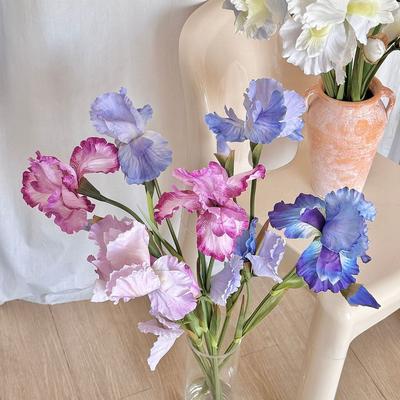 DIY Accessories Artificial Iris Flower Branch Fake Flowers Decoration  Wedding Decoration