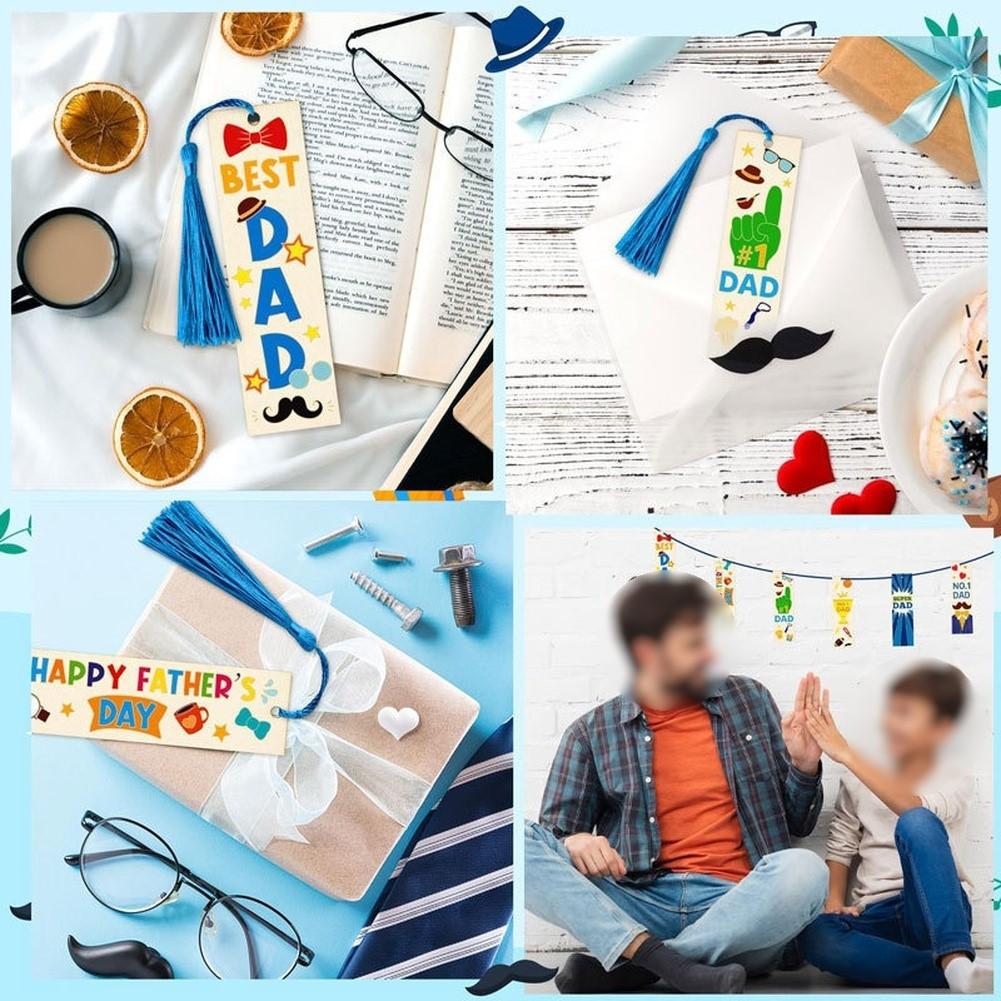 Handcrafted Bookmarks Wooden Bookmarks Premium Boxwood Material Stylish Hanging Tassels Modern Minimalist Style China Mainland