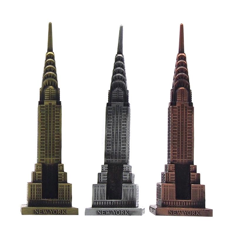 Chrysler Building Wolkenkratzer Metallfigur Ornament