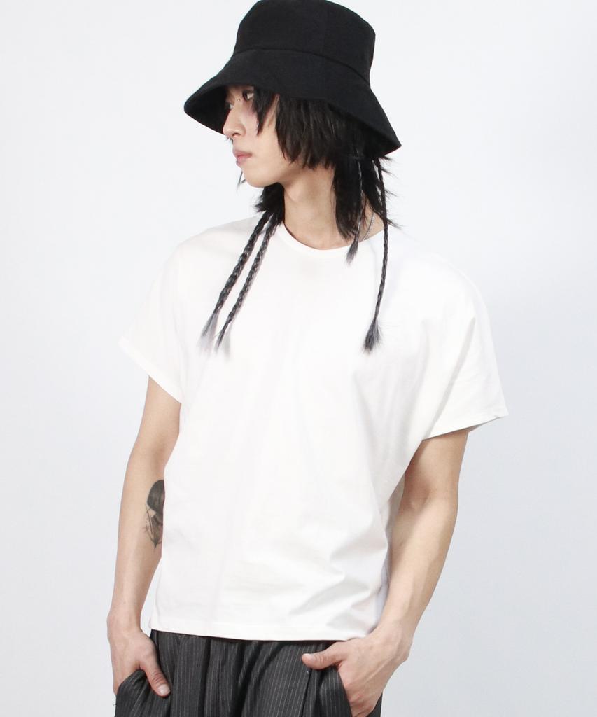 Deumakeu M Standard Fit Solid French T-Shirt White