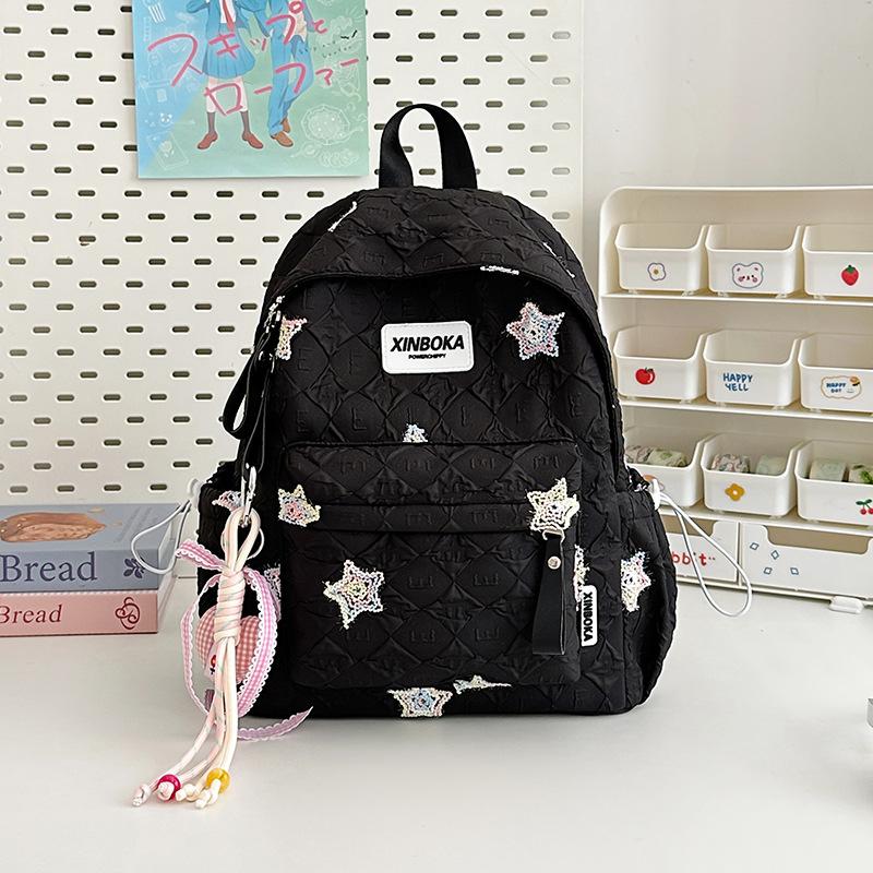 

Звездный школьный рюкзак для девочек-подростков, милый, универсальный, большой вместимости, рюкзак высокой ценности, тренд