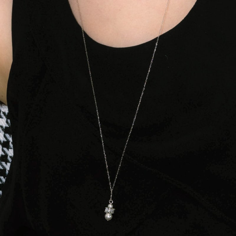 

pearlymore little snowman long drop necklace free