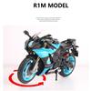 1/9 Scale Yamaha YZF-R1M Racing Toy Motorcycle for Children Diecast Metal Large Size Model Super Racing Collection Gift for Boy