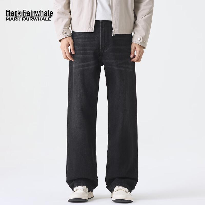 

Мужские выстиранные джинсы Mark Fairwhale свободного прямого кроя с необработанным краем 38