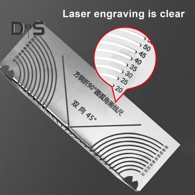 Angle Arc Marking Tool 90-Degree Square Steel Pipe Bending Marking Welding Tool Adjustable Linear Arc Scriber for Engineering Metalworking