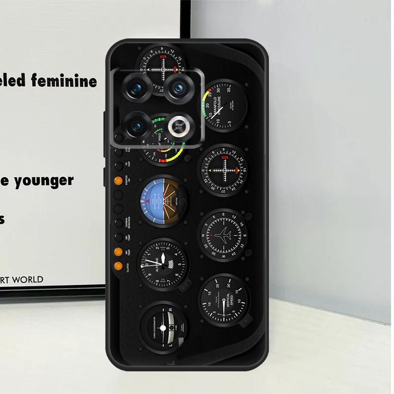 AIRCRAFT COCKPIT DASHBOARD For OnePlus Nord 5 CE 2 3 4 Lite N20 N30 Case For OnePlus 15 13 12 11 10 Pro 10T 13T 13R 15R