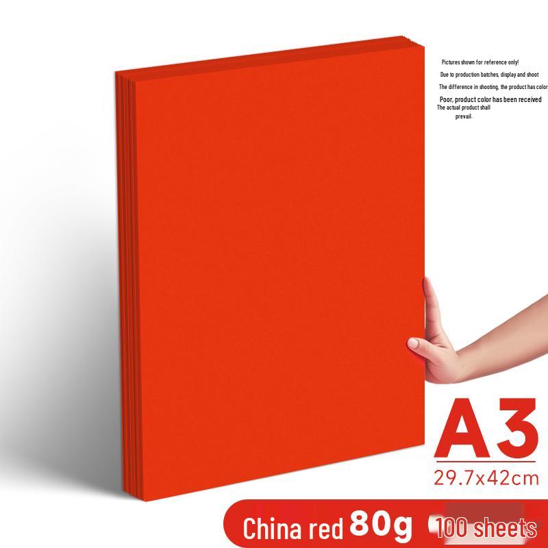 Leuchtend rotes A4/A5 70g Druckpapier für Büro und Basteln