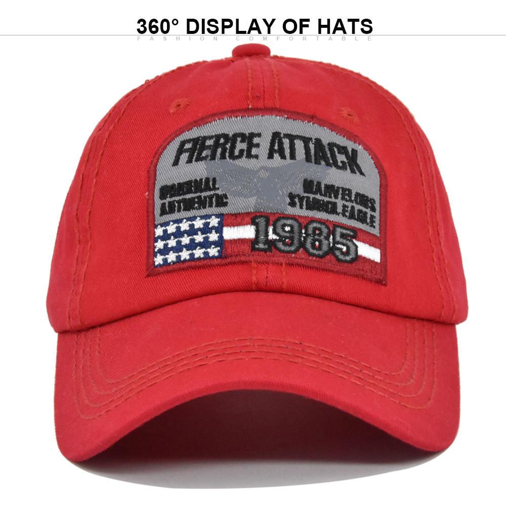 Cap Vintage Baseball Embroidered Duck Tongue Hat 1985 For Outdoor Activities Cap