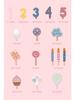 CPCCE Pretend Play Wooden Birthday Cake Toy Set for Kids