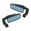 Motorcycle Mirrors 4.9x11.9cm Square Anti Glare Rearview Side Wing Mirror Universal Fit for Motorbikes