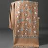 Women Winter Scart Embroidery Scarves Tippet Fashion Shawl Women Shawls Wraps Long Tassel Female Foulard Blanket Wrap Scarf