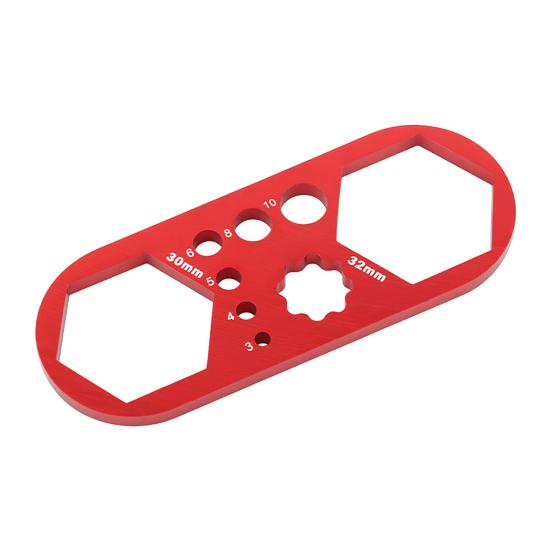 Bike Front Fork Wrench Heavy Duty Aluminum Alloy MTB Road Mountain Bicycle Suspension Fork Top Cover Removal Spanner Bike Repair Tools