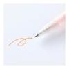 MUJI Smooth Writing Gel Ink Ballpoint Pen, Knock Type, Orange, 0.5mm