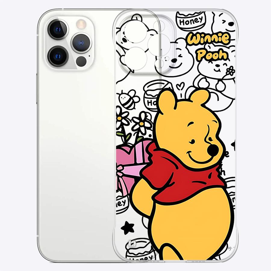 Winnie The Pooh Funny Phone Case for Apple iPhone 15 16 Pro Max 13 14 Plus 12 11 Pro plus Matte
