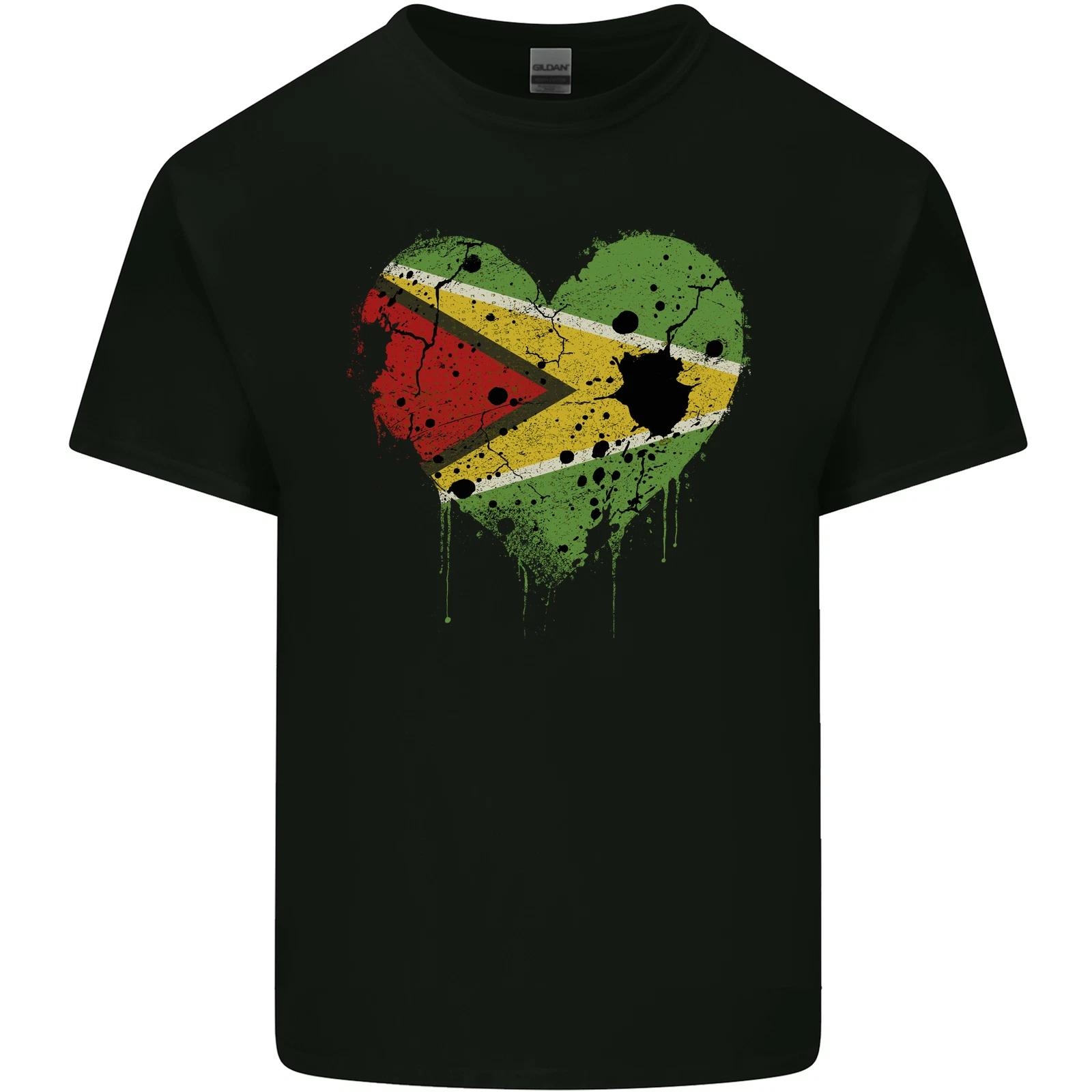 Love Guyana Flag Guyanese Day Football Kids T-Shirt Childrens S