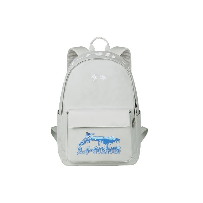 New LiNing Polyester Backpack Regular Unisex Gray ABSU549-14