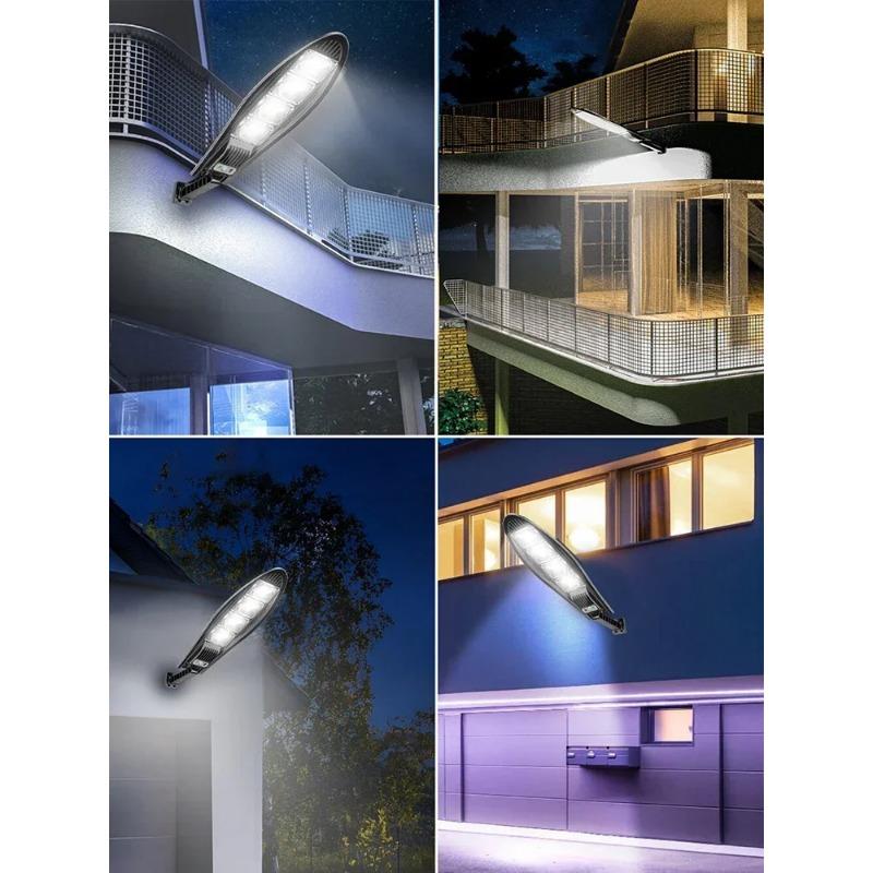 Outdoor LED Solar Lights Garden Street Light With Motion Sensor and Remote Control Waterproof Wall Light for Garage Floodlight
