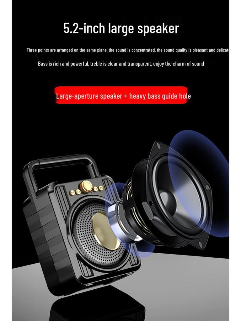 Portable Outdoor Bluetooth Speaker with High Volume