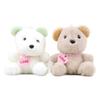 Cute Heart-shaped Bear Plush Keychain Fluffy Teddy Bag Pendant Stuffed Toy