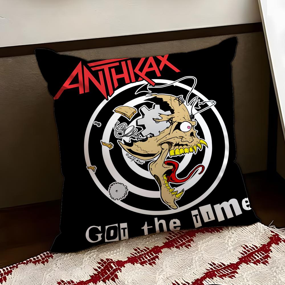AAnthrax Band Cushion Cover Reversible Soft Durable Pillow Cover Home Car MultiScene Use for Daily Comfort