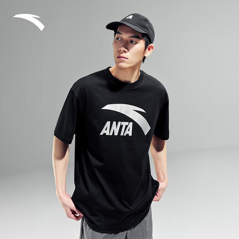 ANTA Men's Logo Print Loose Fit T-Shirt