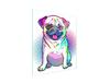 GLASS CUTTING BOARD 45x52 Dog