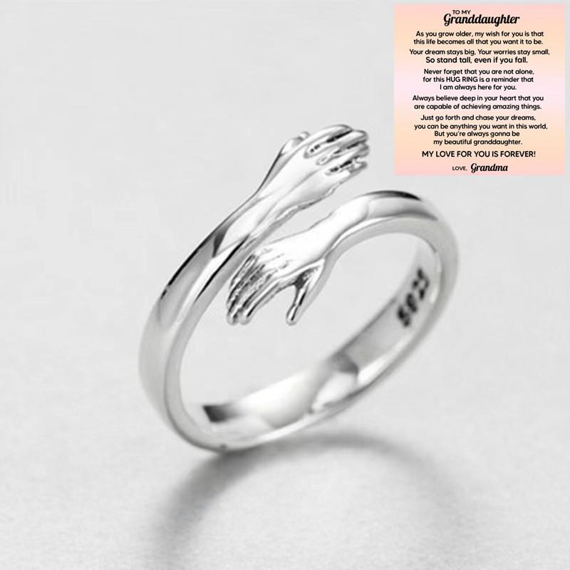 Carlisle Love Embrace Korean Couple Rings - Simple, Fashionable Open Design