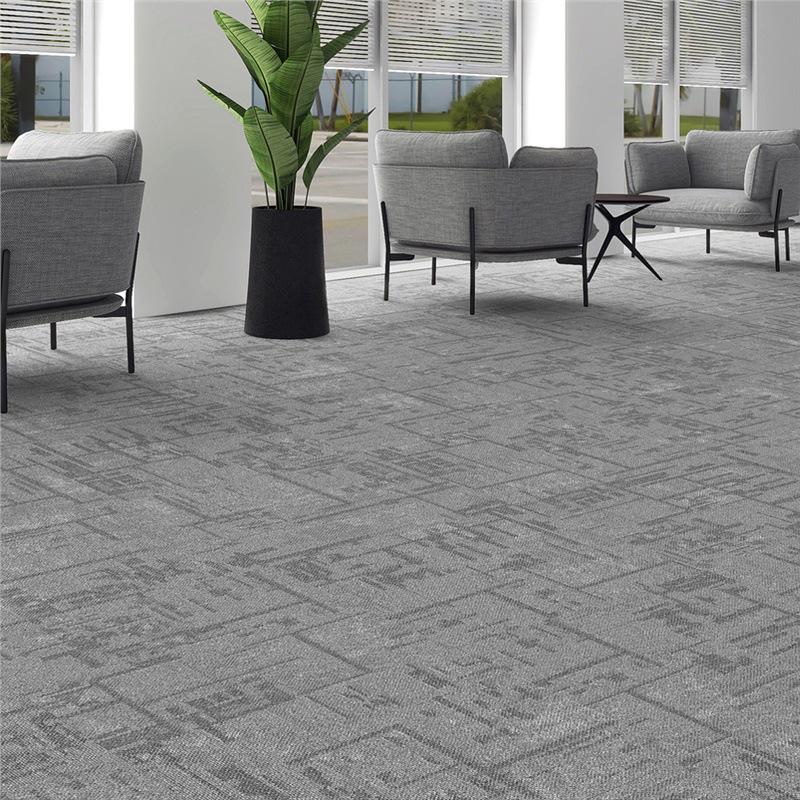 Thickened Commercial Office Carpet Tiles for Large Area Flooring