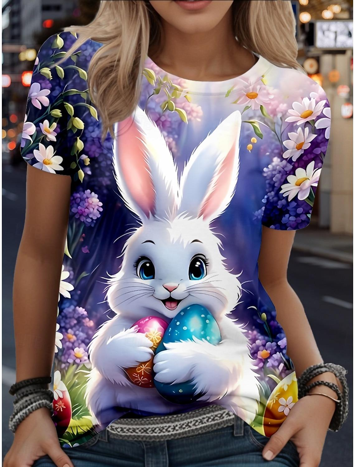 

Casual Harajuku T-shirt Women s round neck T-shirt Top Clothing XS