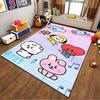 BT21 Cartoon Characters Carpet with Cute Animals On Colorful Design Suitable for Use As an Anti-slip for Living Room Bedroom Sofas