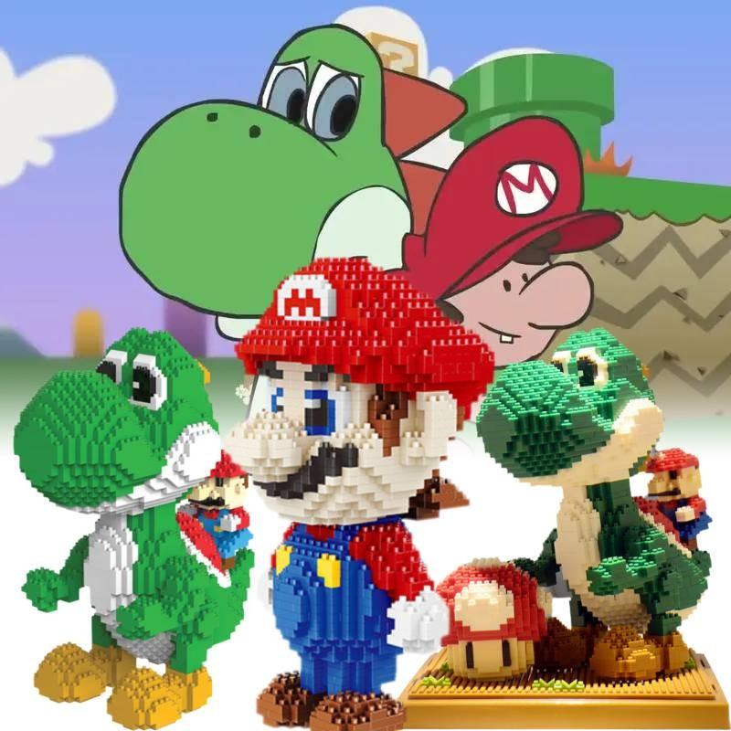 Classic Yoshi Mario Building Blocks Set Featuring 800 High Quality Creative Pieces