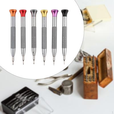 6x Watch Repair Screwdriver Set Watchmaker Tool Anti Slip Handle Professional Portable