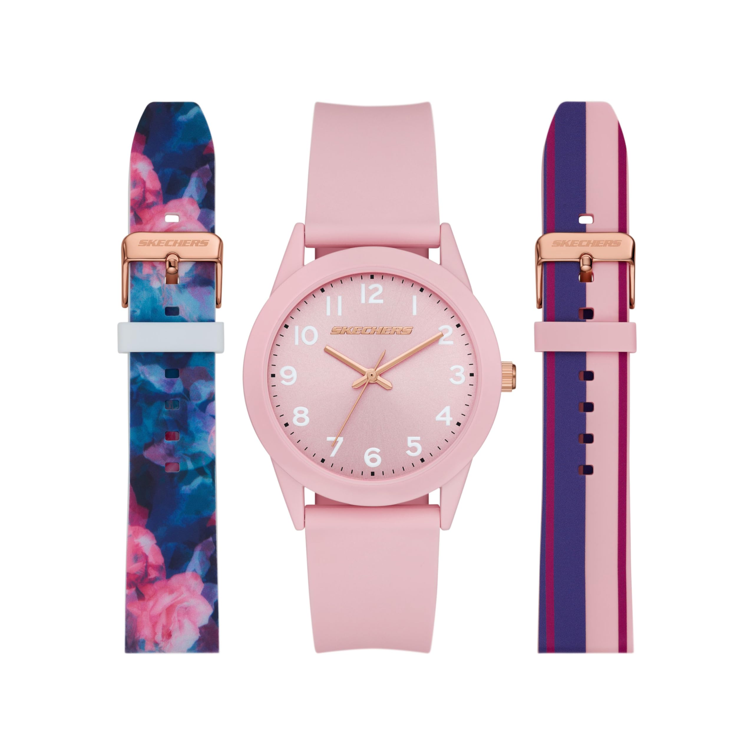 

Skechers Набор часов SR9099 Пудрово-розовый женский розовый