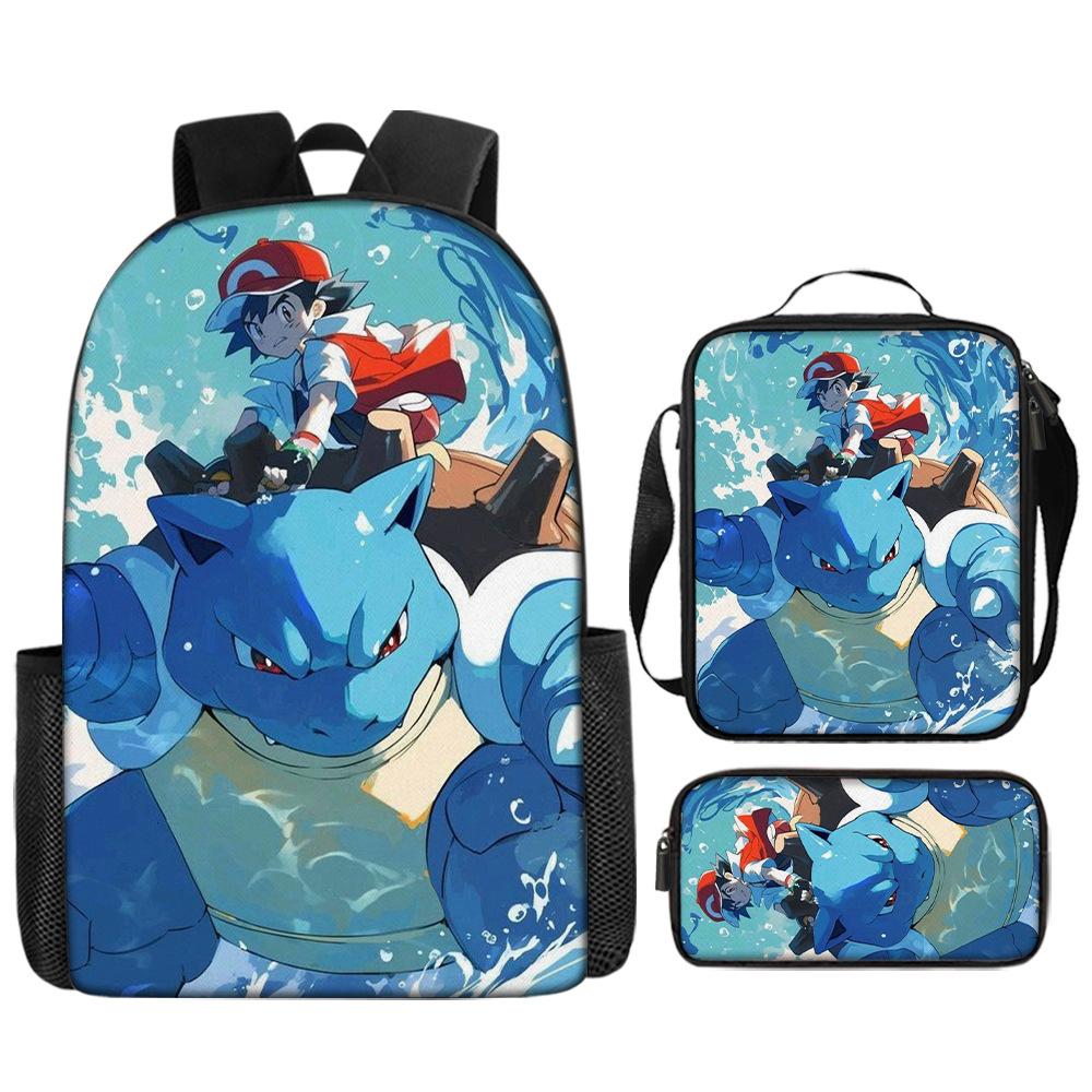 Backpack Elementary School Backpack Daily Travel Student Schoolbag Three piece set