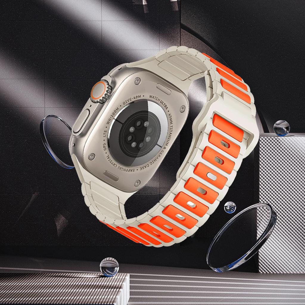Silicone Strap for Apple Watch Band Ultra 49mm 46mm 45mm 44mm 42mm 41mm 40mm Wristband iwatch Series 10 9 8 7 6 SE 5 4 Bracelet