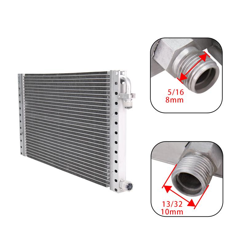 

Auto A/C parts Universal Aluminum Radiator Parallel Flow Condenser 12 x 23 x 20mm for Classic Muscle Car Street Hot rod Truck