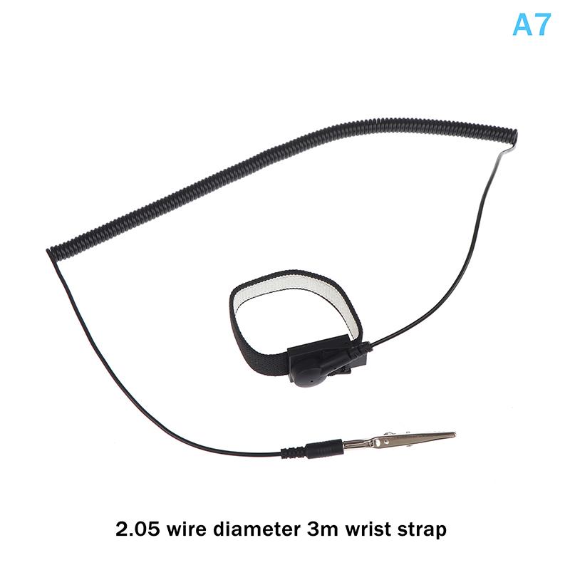 Anti Static Bracelet Electrostatic Wired Adjustable Esd Discharge Cable Wrist Band Strap Hand With Spare Wristband