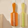[Portable Fine-Tooth Comb] Orange & Yellow Portable Fine-Tooth Hair Comb | Dandruff & Lice Removal, Ergonomic ABS Plastic Handle