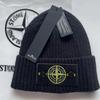 Winter Knitted Hat Outdoor Windproof Cold Proof Compass Decoration Warm Hat