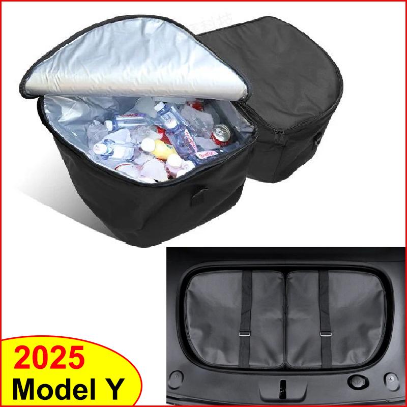 For Tesla Model Y 2025-2020 Juniper Launch Model 3 Highland Frunk Cooler Bag Organizer Insulation Front Trunk Storage Outdoor