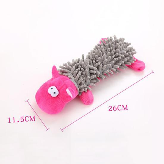 Pet Dog Puppy Cute Pig Duck Hippo Shape Plush Doll Interactive Playing Chew Toy