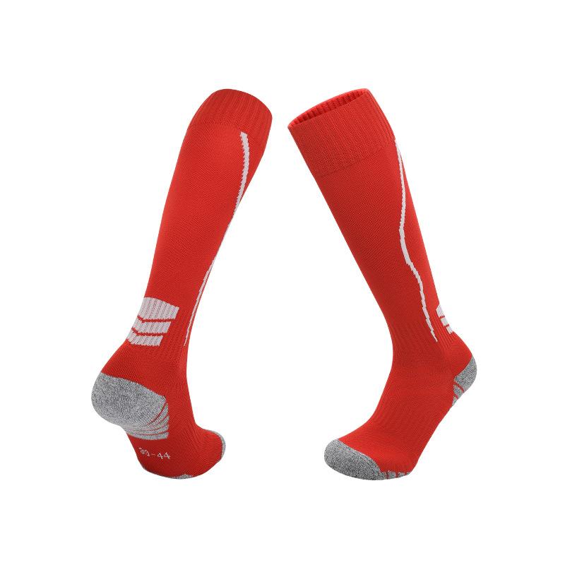 Professional Football Socks Actual Combat Stockings Training Socks Non-Slip Breathable Towel Bottom High Tube Solid Color Fencing Socks