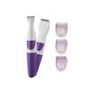 Trimmer fără fir pentru bikini pentru femei, 2 în 1, rezistent la apă, portabil, în siguranță, pentru îndepărtarea părului, violet