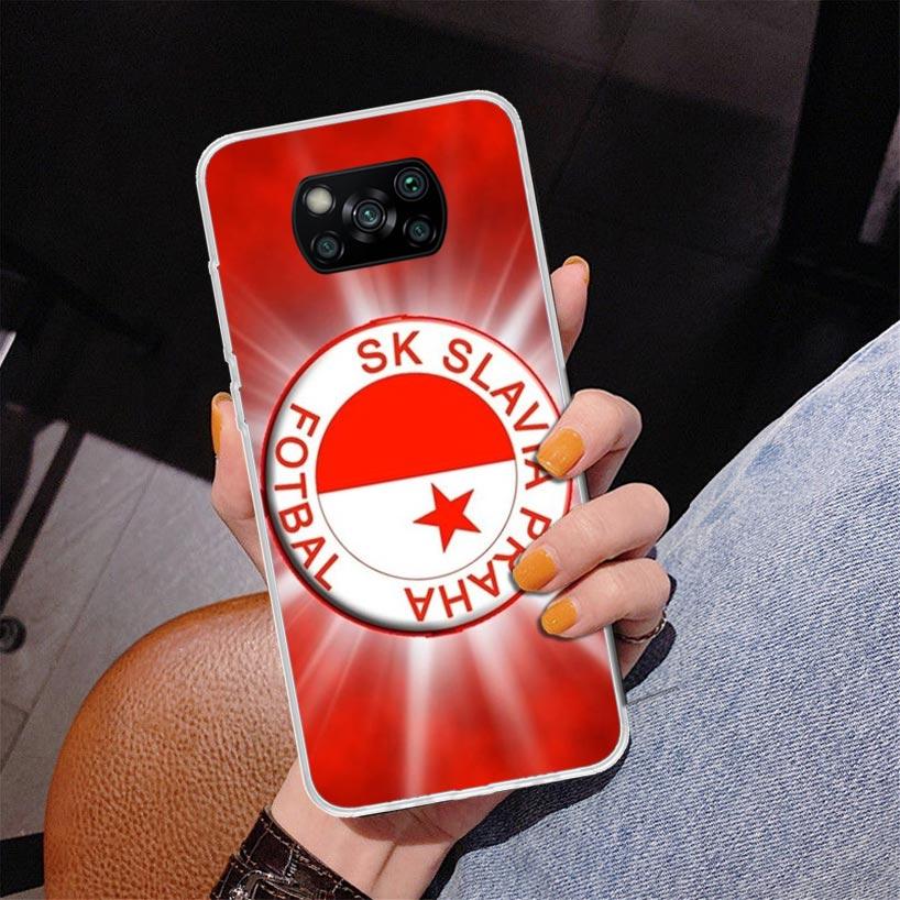 Sk Slavia Praha Czech Republic Phone Case For Xiaomi Poco X7 X6 X5 Pro F7 Ultra Redmi 15C 15 13C 13 12C 12 10 10A 10C 9 9A 9C 9T