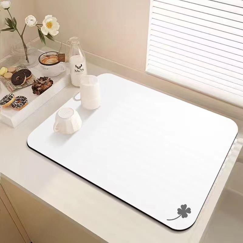 Сплошной цветной принт суперабсорбирующий большой кухонный абсорбирующий коврик противоскользящий сушильный коврик быстросохнущий коврик для слива в ванной коврик для посуды 3040cm 1318₽