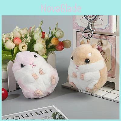 Adorable Creative Hamster Plush Keychain Toy For Cute Animal Lovers 11cm