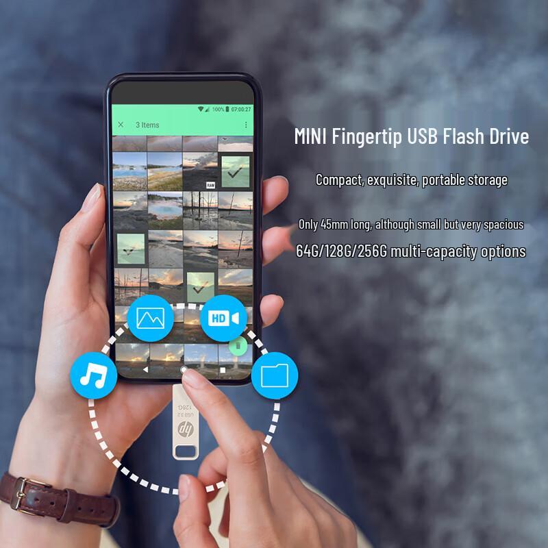 HP 32GB Dual-Interface USB 3.2 Type-C Flash Drive